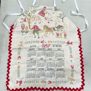 Vintage 1967 child’s dishtowel apron